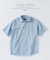 JAMES FABRIC コットンリネン ストライプ 半袖シャツ