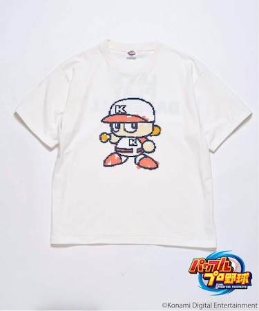パワプロくん 別注 ”PLAY BASEBALL” プリントTシャツ