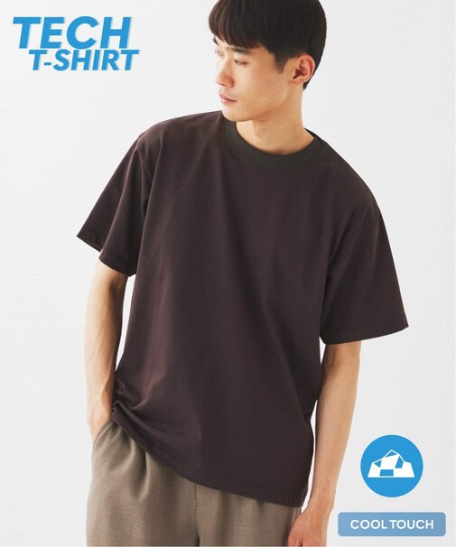 【接触冷感】ダブルフェイス バックメッシュ Tシャツ