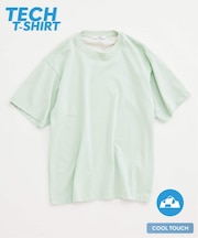 【接触冷感】ダブルフェイス バックメッシュ Tシャツ