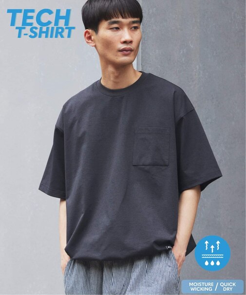<吸水速乾>Ever-Dri(TM) ドライタッチ スピンドル Tシャツ