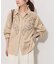 【TORRAZZO DONNA/トラッゾドンナ】カットワークスエードシャツ