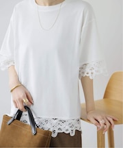 バテンレーストリムTシャツ