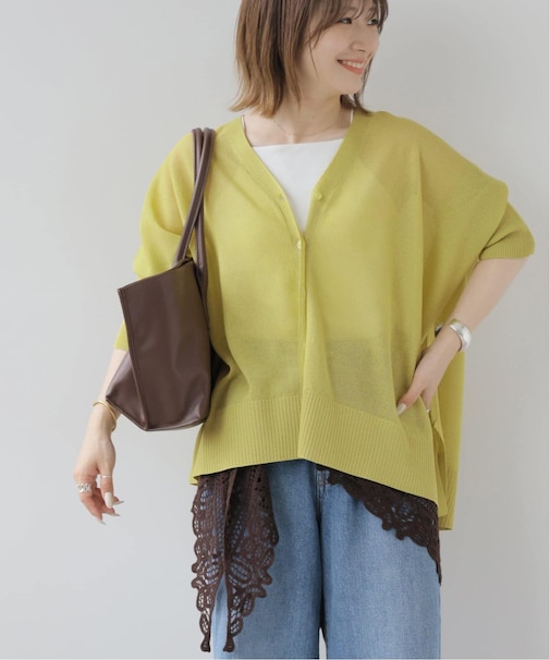 メッシュワイドカーディガン