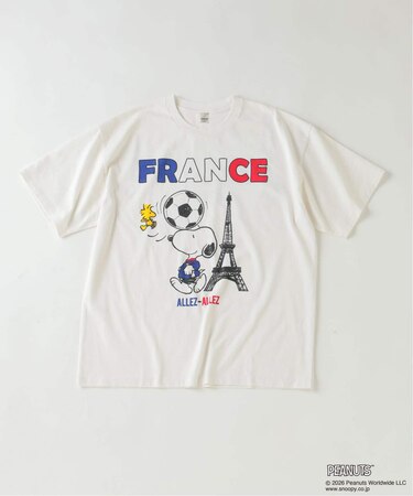 PEANUTS / ピーナッツ 別注 サッカー プリントTシャツ
