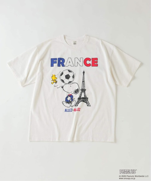 PEANUTS / ピーナッツ 別注 サッカー プリントTシャツ