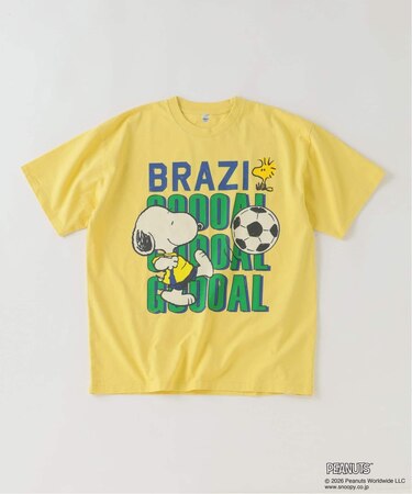 PEANUTS / ピーナッツ 別注 サッカー プリントTシャツ