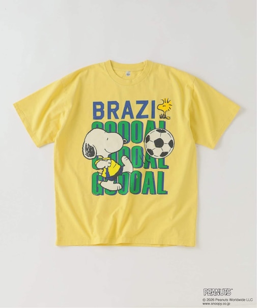 PEANUTS / ピーナッツ 別注 サッカー プリントTシャツ