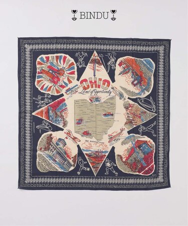 BINDU / ビンドゥー 100 × 100 スカーフ