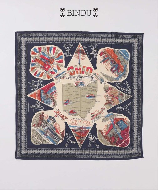 BINDU / ビンドゥー 100 × 100 スカーフ