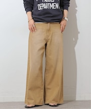 コットンツイルワイドパンツ
