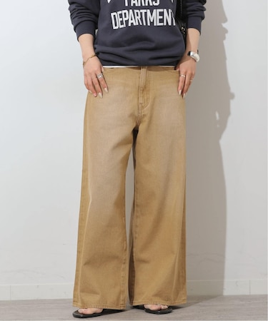コットンツイルワイドパンツ