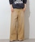 コットンツイルワイドパンツ
