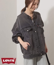 別注【LEVI’S】COLLARLESS XL TRUCKER BK:デニムジャケット