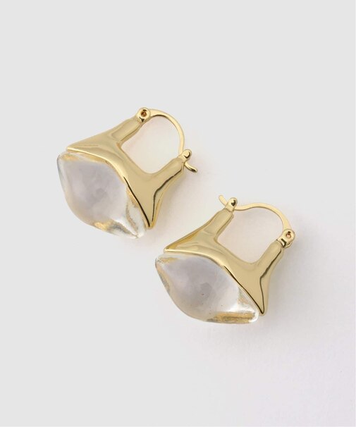 【Kenneth Jay Lane/ケネス ジェイ レーン】 clear earring