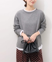《追加 / 新色》［2枚セット］3WAYレイヤードニットプルオーバー