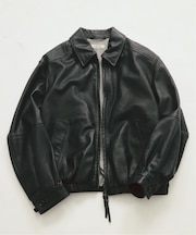 ラムレザー ジップジャケット