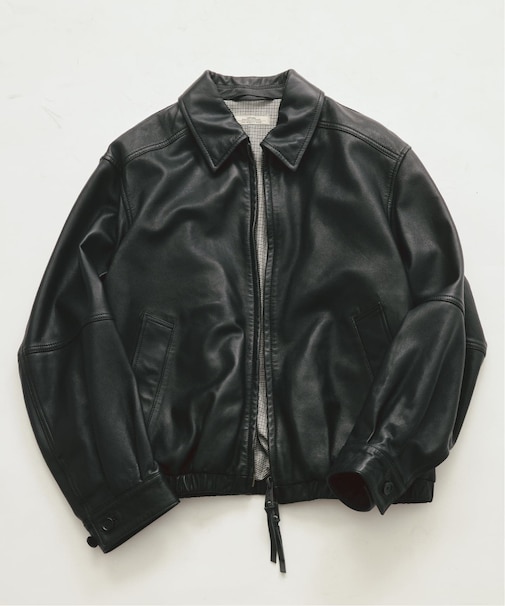 ラムレザー ジップジャケット