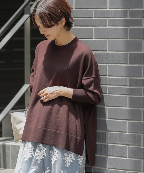《追加 / 新色》BiellaYarnワイドクルーネックプルオーバー