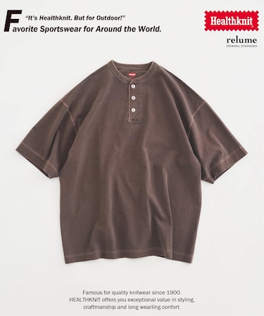 《追加》Healthknit / ヘルスニット 別注 ヘンリーネックTシャツ