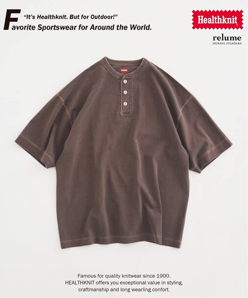 《追加》Healthknit / ヘルスニット 別注 ヘンリーネックTシャツ