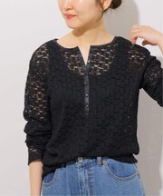 ストレッチレース2WAYプルオーバー