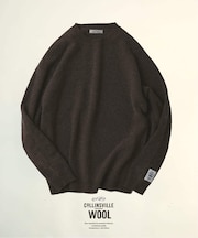 COLLINS VILLE WOOL / コリンズ ビル ウール クルーネック ニット