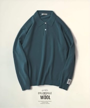 COLLINS VILLE WOOL / コリンズ ビル ウールニット ポロシャツ