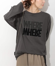 WHEREロングスリーブTEE