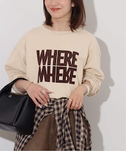 WHEREロングスリーブTEE