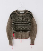 【PROVOKE/プロヴォーク】fair isle cocoon cardigan