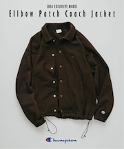 CHAMPION / チャンピオン 別注 R/W エルボーパッチ コーチジャケット