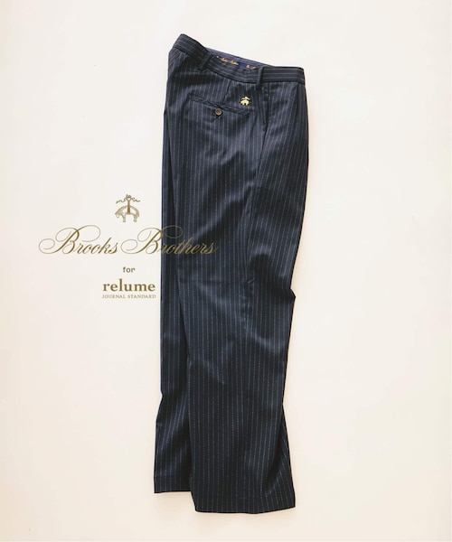極美品✨ブルックスブラザーズ ツータック スラックス ストライプ W82 ダブル Brooks Brothers / ブルックスブラザーズ 別注 ストライプスラックス
