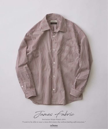 JAMES FABRIC/ジェームスファブリック ピーチ ストライプシャツ