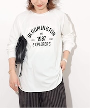 《新色》ラグランスリーブカレッジロングスリーブTEE