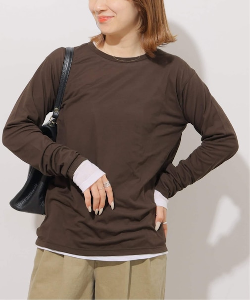《追加4 / 新色》シアークルーネックロングTシャツ