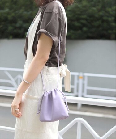 【ESLOW/エスロー】ドローストリングショルダーバッグ◆