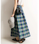 《追加》ギンガムチェックタフタランダムタックスカート◆