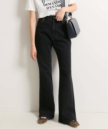 SLOBE citron. ハイウエストフレアデニム◆