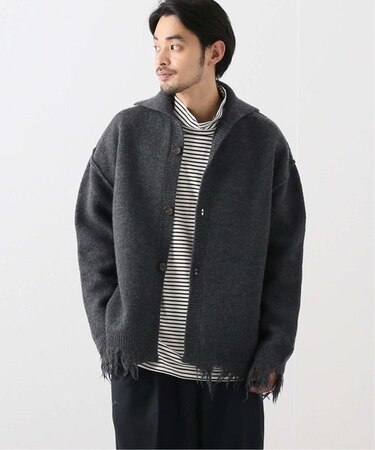 【THRAW / スロウ】 crash cardigan/knit