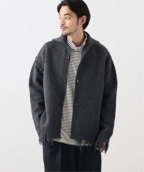 【THRAW / スロウ】 crash cardigan/knit