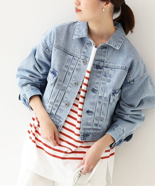 SLOBE IENA Levi's EX BOYFRIEND 　 Ｇジャン Levi's （リーバイス） EX-BOYFRIEND TRUCKER Neu Blue デニム