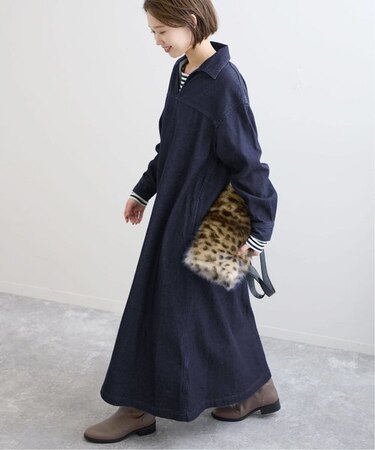 デニムスキッパーワンピース