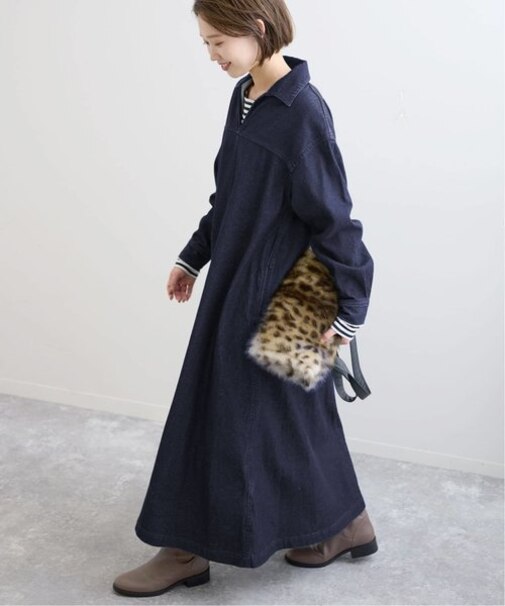 デニムスキッパーワンピース