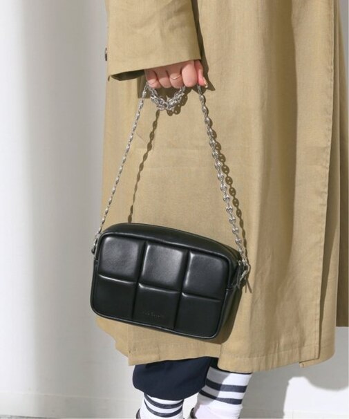 【ADD CULUMN/アドカラム】 PUFF-CROSSBODYチェーンショルダーバッグ
