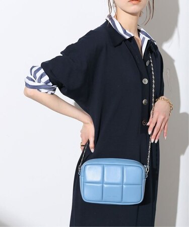 【ADD CULUMN/アドカラム】 PUFF-CROSSBODYチェーンショルダーバッグ