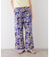 【SARA MALLIKA/サラマリカ】 C.LINENFLOWER PRT TUCK パンツ
