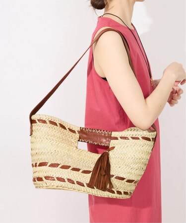 KECH LeS ESSENTIELS SLOBE別注 RAFFIA TASSEL BAG KBG-2508サイズ別注