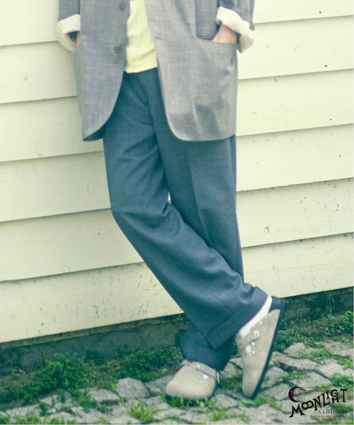 【MOONLIGHT CLOTHING】 WIDE PANTS / ワイドスラックス