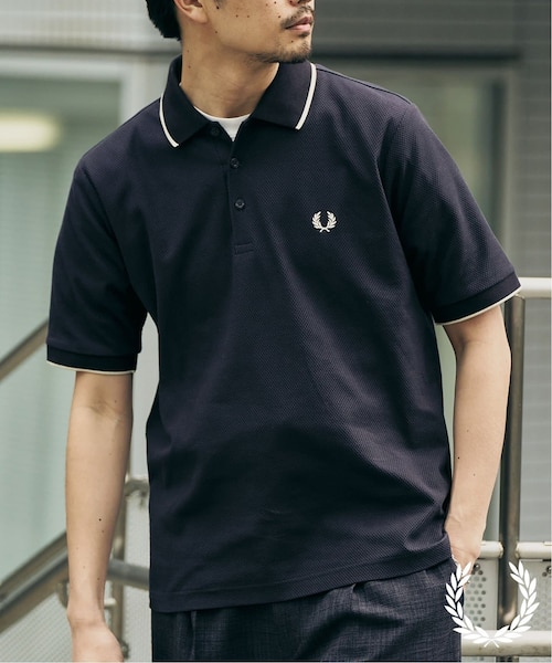 FRED PERRY 417別注 Textured Single Tipped Sh｜フォーワンセブン
